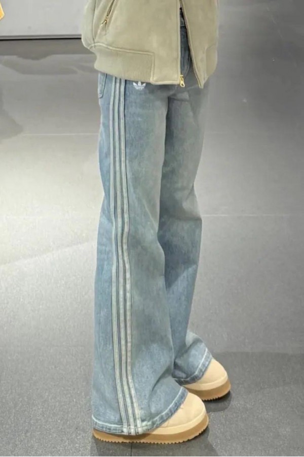 Adidas CNY Washed 水洗 喇叭褲 (2色)