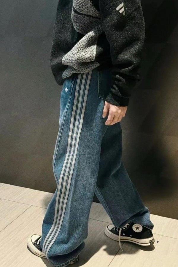 Adidas CNY Washed 水洗 喇叭褲 (2色)