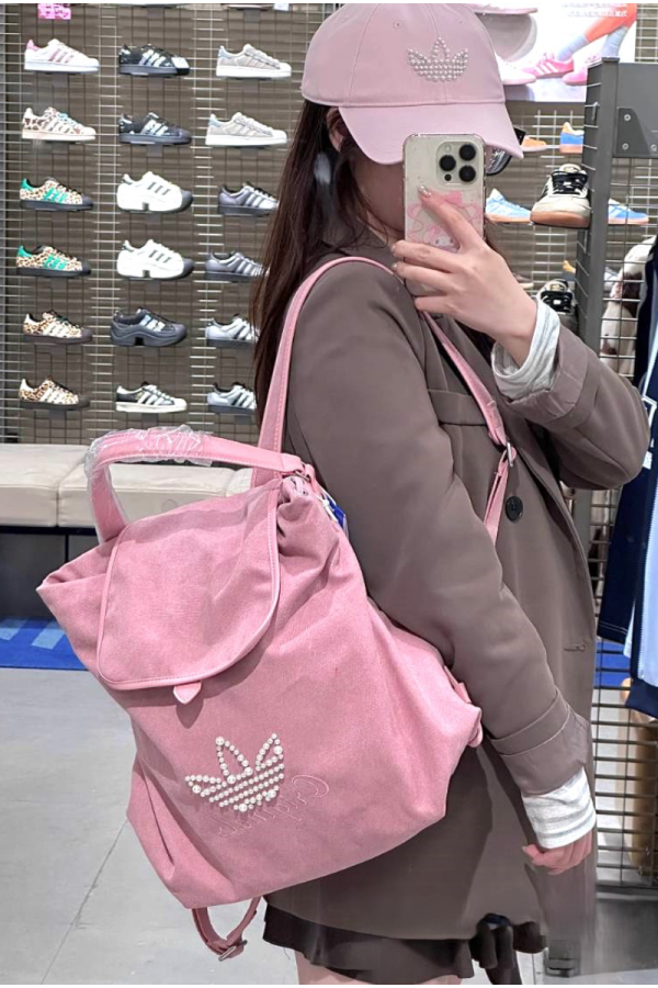 Adidas Originals 珍珠 後背包 粉