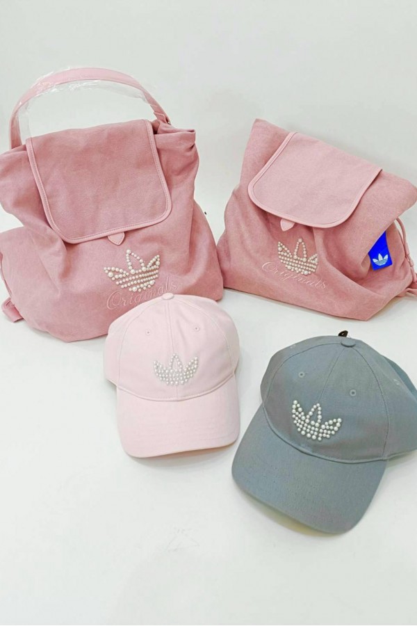 Adidas Originals 珍珠 後背包 粉