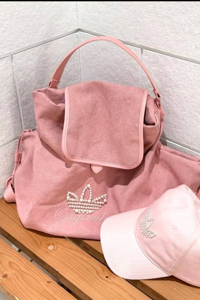 Adidas Originals 珍珠 後背包 粉