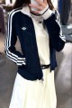 Adidas Originals 荷葉邊 提花紋 針織外套 (2色)