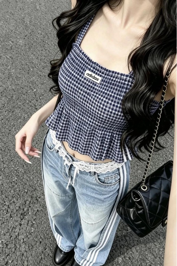 Adidas Originals 格紋 背心/蛋糕裙 (2色)