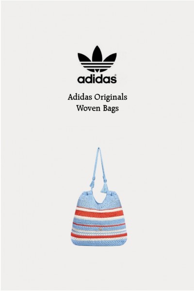 [國外限定] Adidas Originals 度假 編織包 藍橘白