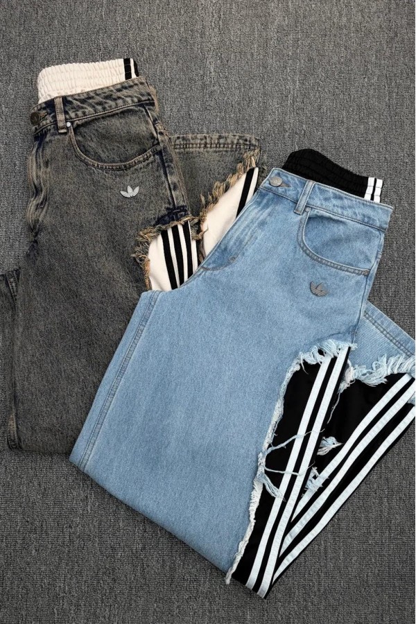 Adidias Adilenium 刷破 牛仔褲 (2色)