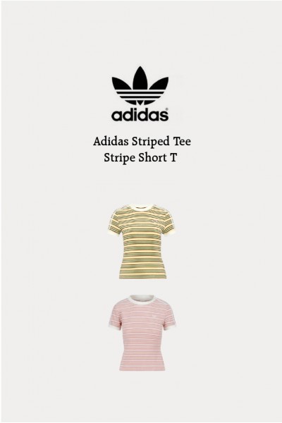 Adidas Striped Tee 條紋 短T (2色)