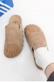 Adidas Adimule Superstar 鉚釘 穆勒拖鞋 棕色  