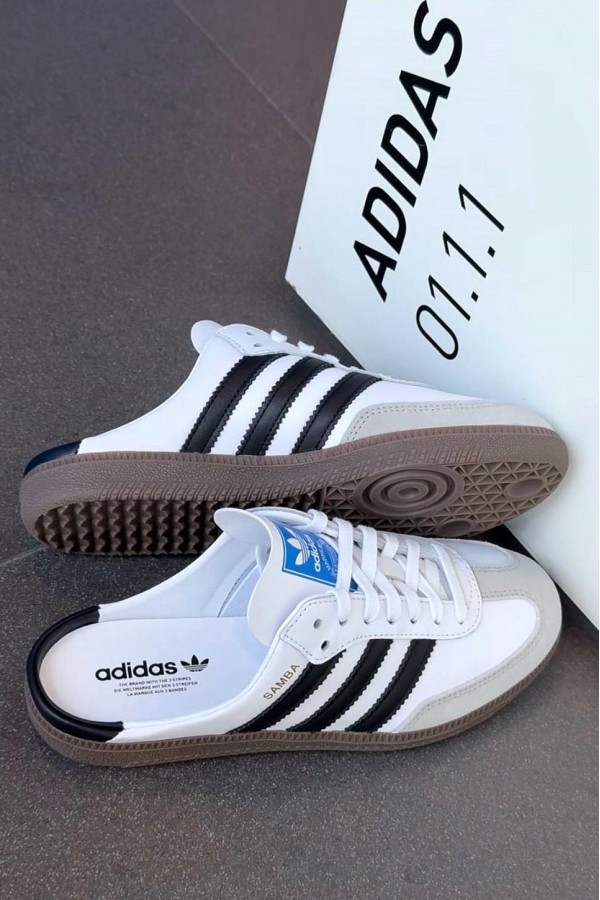 Adidas Samba OG 穆勒鞋 白黑