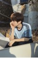 Adidas Originals 細肩背心(附胸墊) / 短袖T上衣(男女款) 寶寶藍