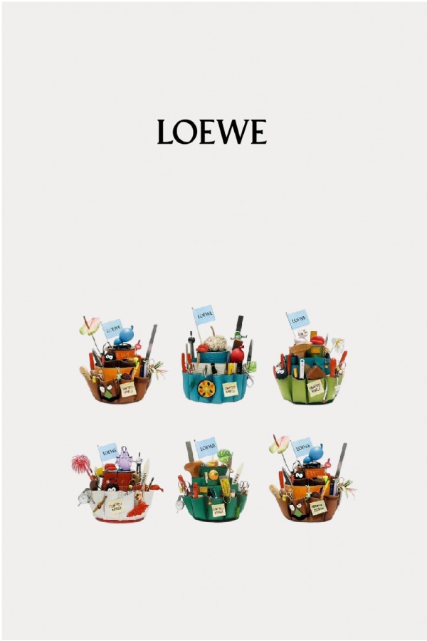 Loewe 上海藝術展覽款 帆布包