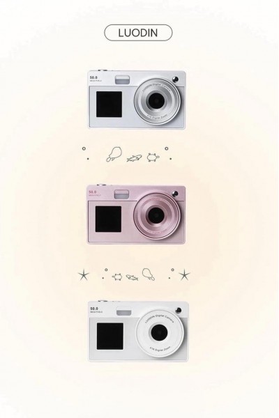 [快速出貨]韓國 Luodin 復古 雙螢幕CCD 自拍數位相機(3色)