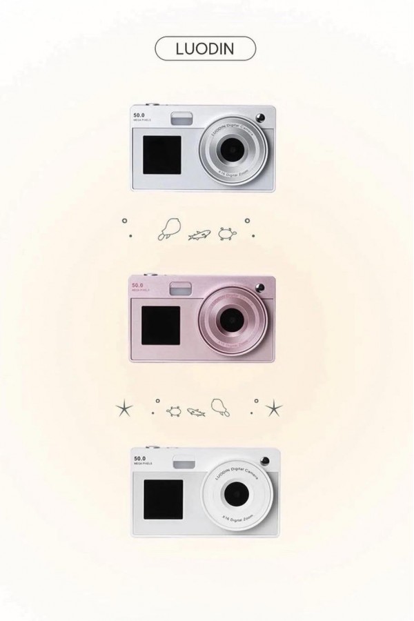 韓國 Luodin 復古 雙螢幕CCD 自拍數位相機(3色)