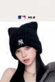[快速出貨] 韓國 MLB 貓耳 針織帽（3色）