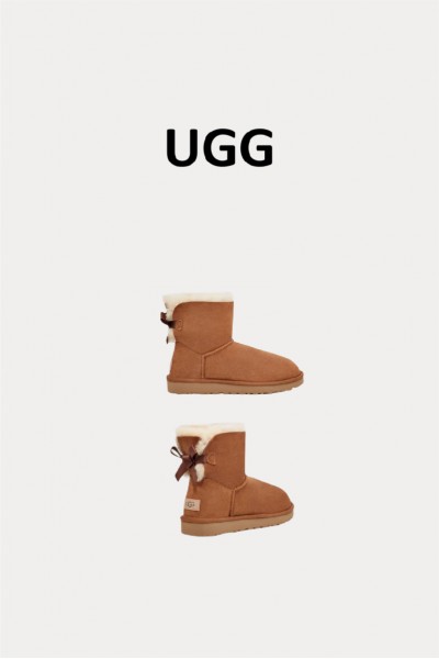 Ugg Ozwear 蝴蝶結防潑水雪靴(兒童)