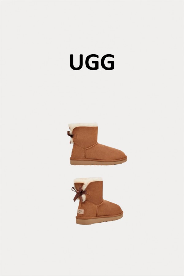 Ugg Ozwear 蝴蝶結防潑水雪靴(兒童)