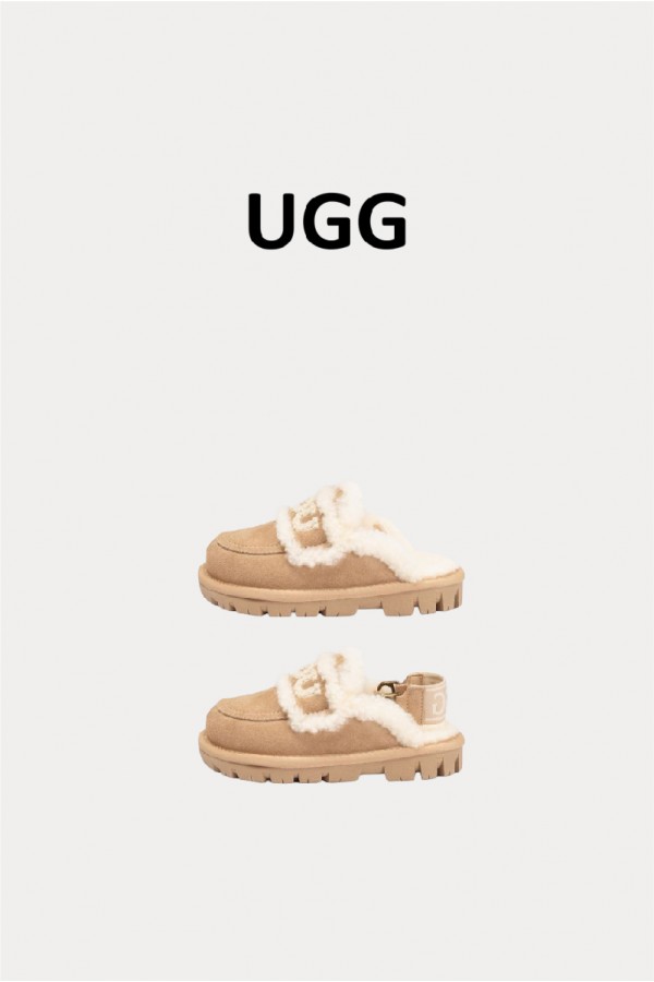 Ugg Ozwear 毛絨 兩穿式拖鞋(兒童)