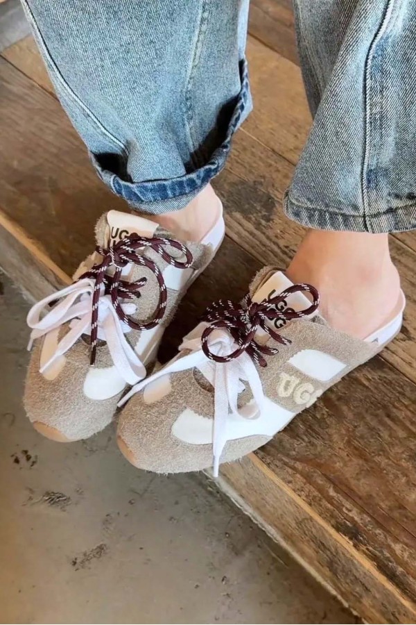 Ugg Ozwear 運動風綁帶拖鞋(2色)