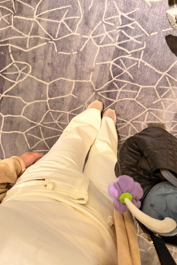 法式奶油顯瘦長褲