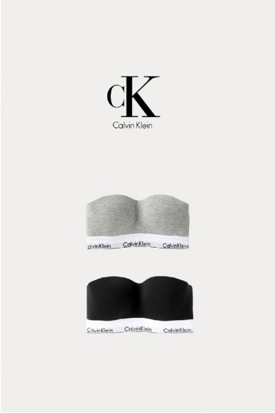 [母親節折扣快速出貨] Calvin Klein 平口內衣-可拆肩帶 (2色)