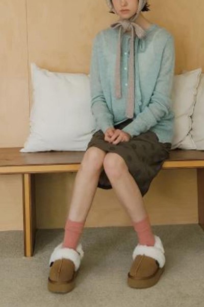  韓國 Rockfish 厚底 毛毛懶人穆勒鞋(毛帶款) 新款-6色