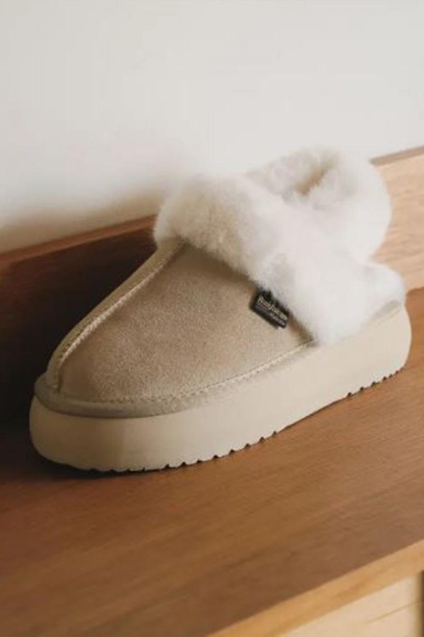  韓國 Rockfish 厚底 毛毛懶人穆勒鞋(毛帶款) 新款-6色