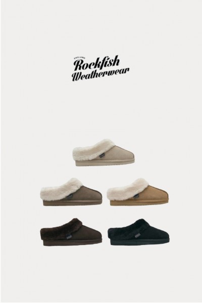  韓國 Rockfish 薄底 毛毛 雪靴(包跟款)新款-5色