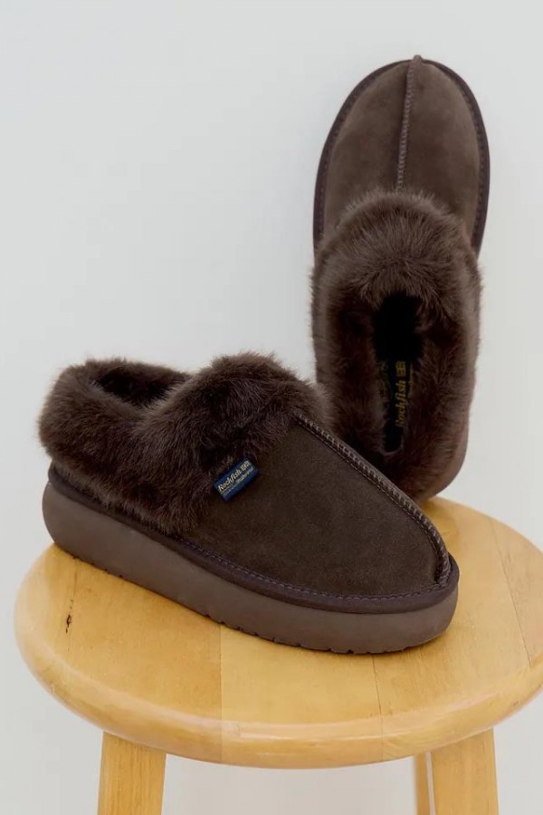  韓國 Rockfish 厚底 毛毛 雪靴(包跟款)新款-5色