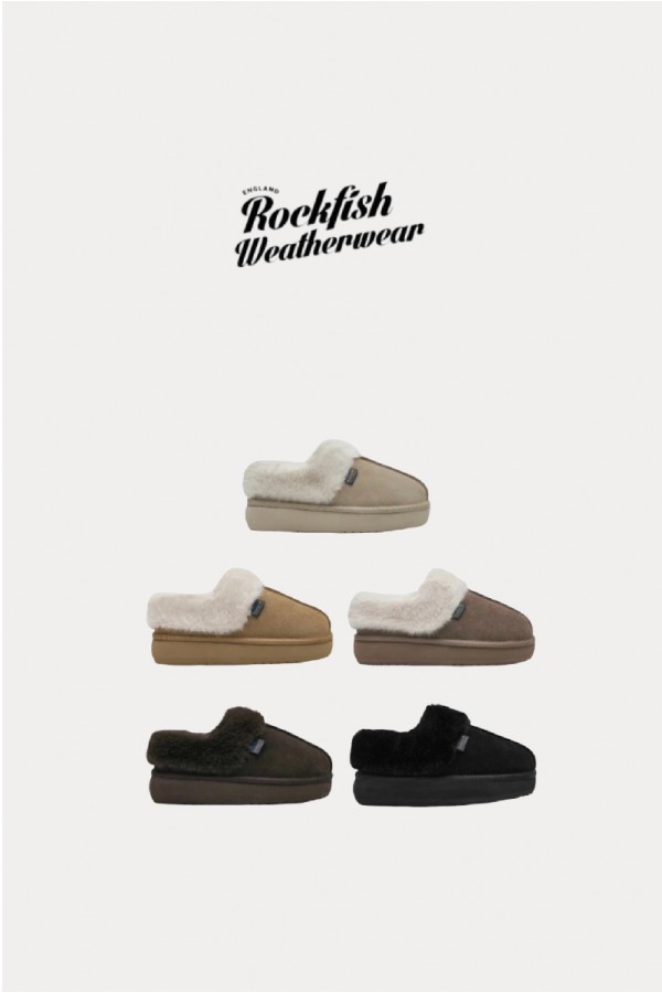  韓國 Rockfish 厚底 毛毛 雪靴(包跟款)新款-5色