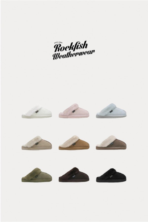  韓國 Rockfish 薄底 毛毛懶人穆勒鞋 (新款)-9色