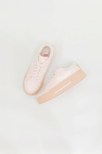 Nike Court Legacy Lift 厚底櫻花粉