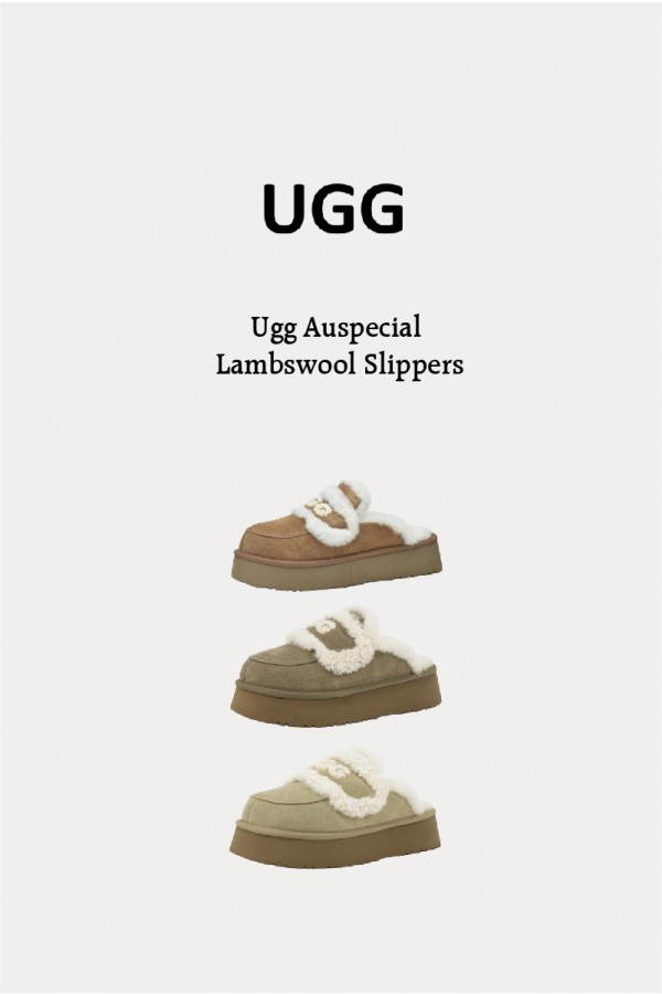 Ugg Auspecial 第二代 羊羔毛拖(3色)
